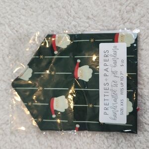 Pet Santa Bandana XXS 7" by Pretties + Papers Christmas Dog Cat